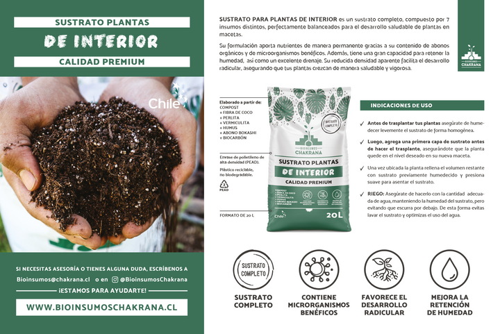 Pack Sustrato Plantas de Interior