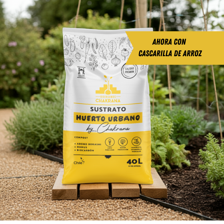 Sustrato Huerto Urbano Cascarilla 40L
